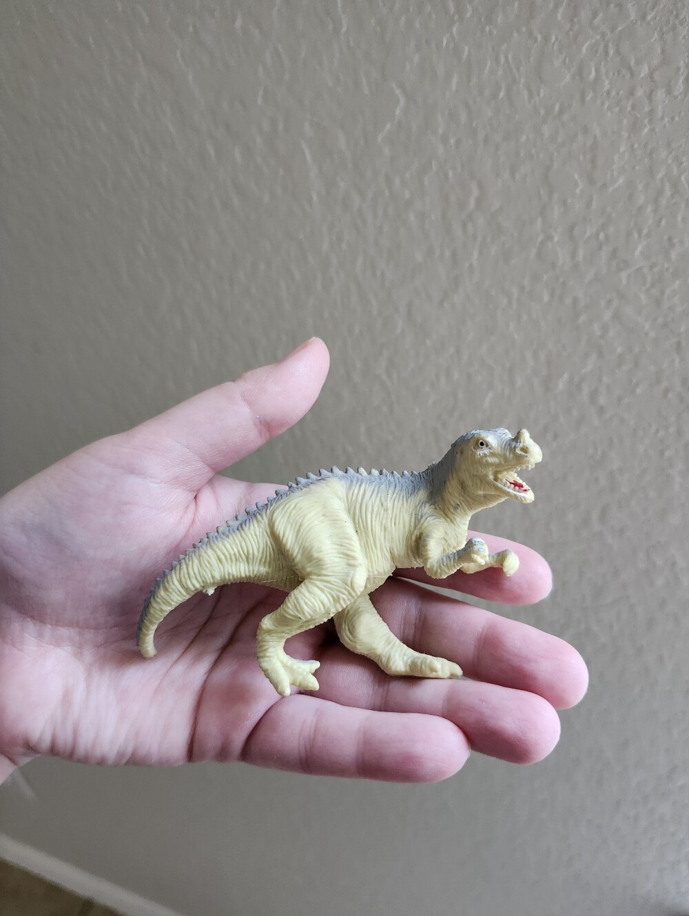 Yellow Dinosaur Action Figure Toy - Kids Playset
